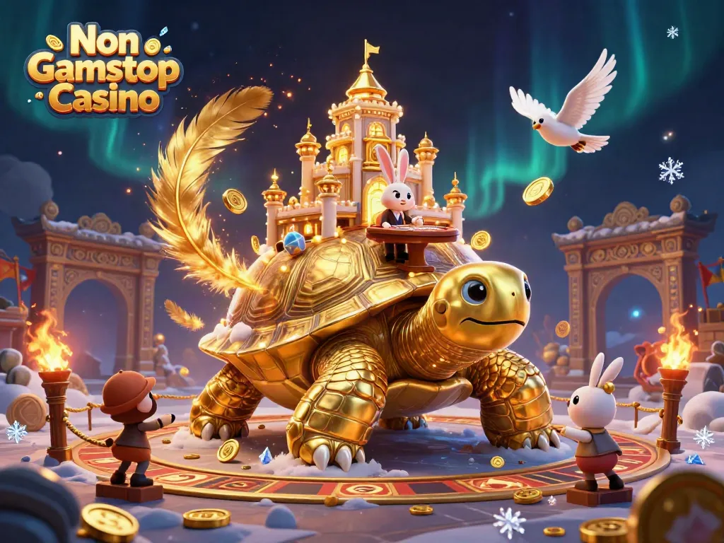 Experience the thrill at a Non Gamstop Casino with vibrant characters and dynamic elements.