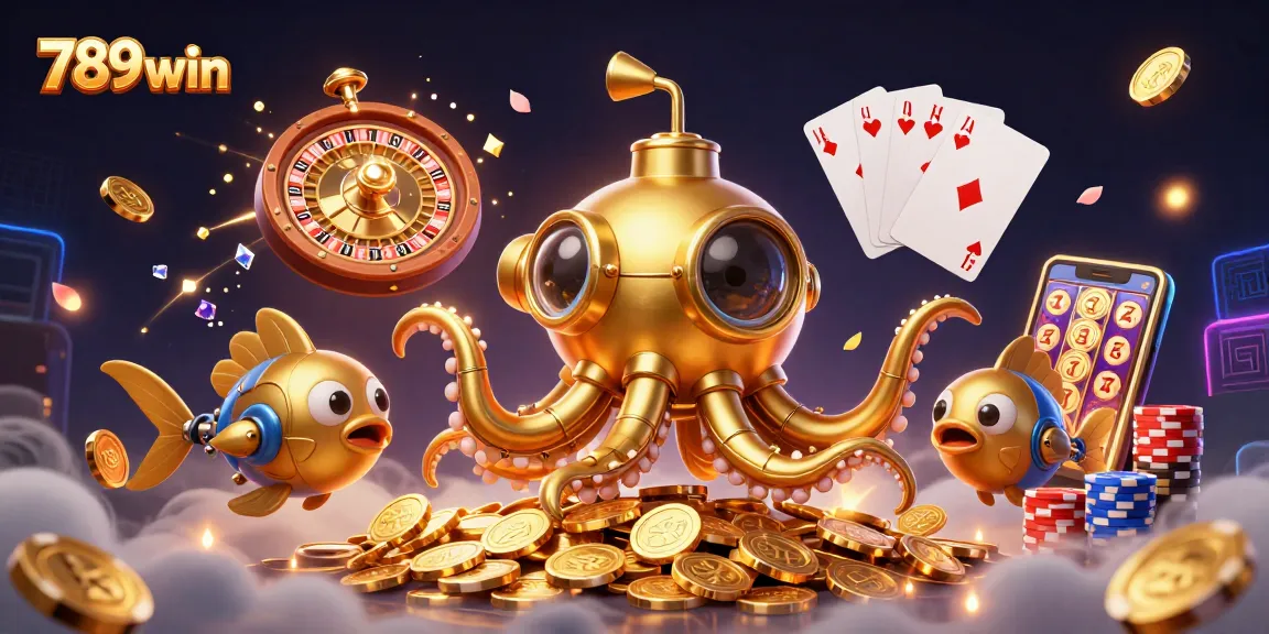 Experience thrilling wins with 789win as a golden kraken submarine dives into bonuses.