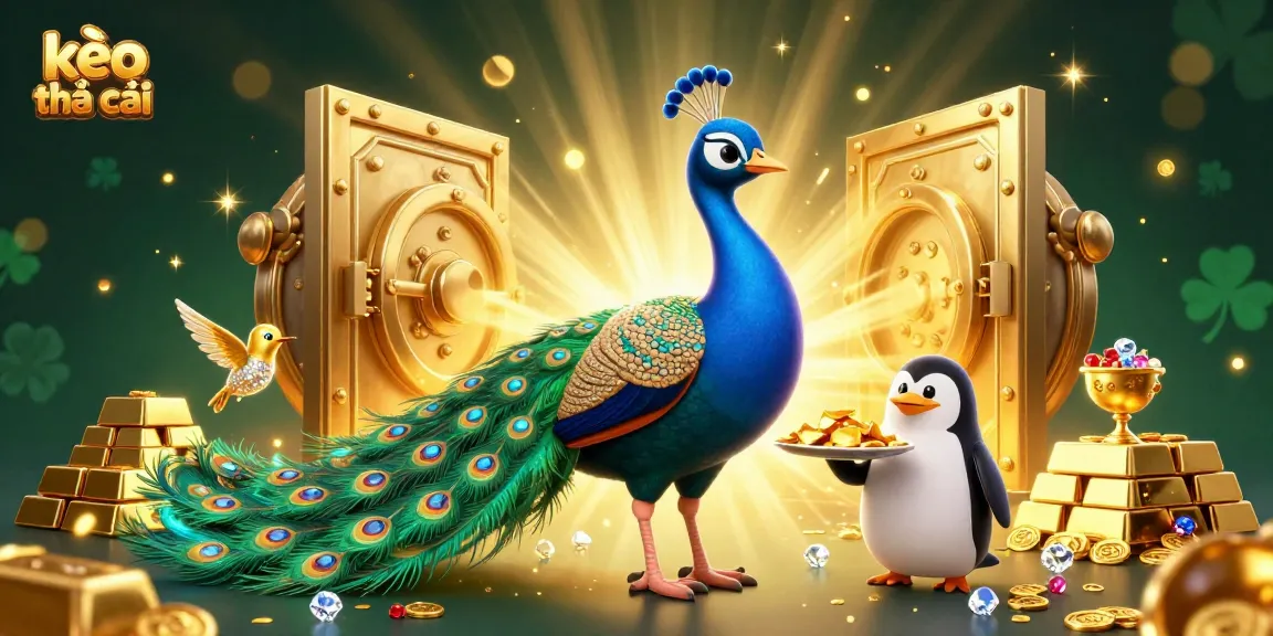 Engage in exciting kèo nhà cái action with glamorous 3D characters surrounded by dazzling casino symbols.